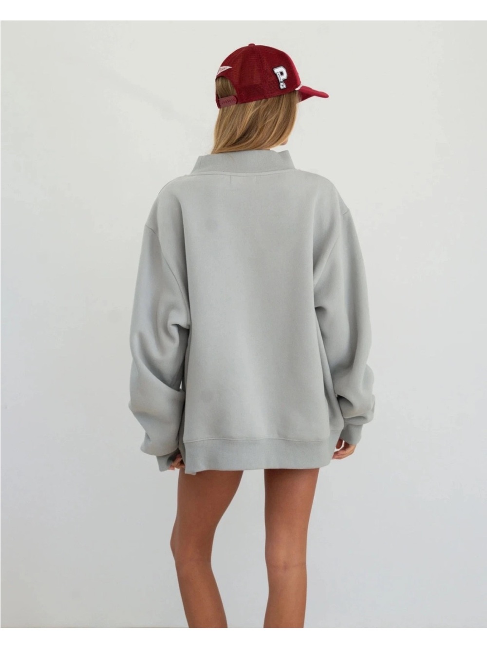 Parke x '47 Alabama Mockneck Grey Crimson Size L/XL NEW - Picture 7 of 7